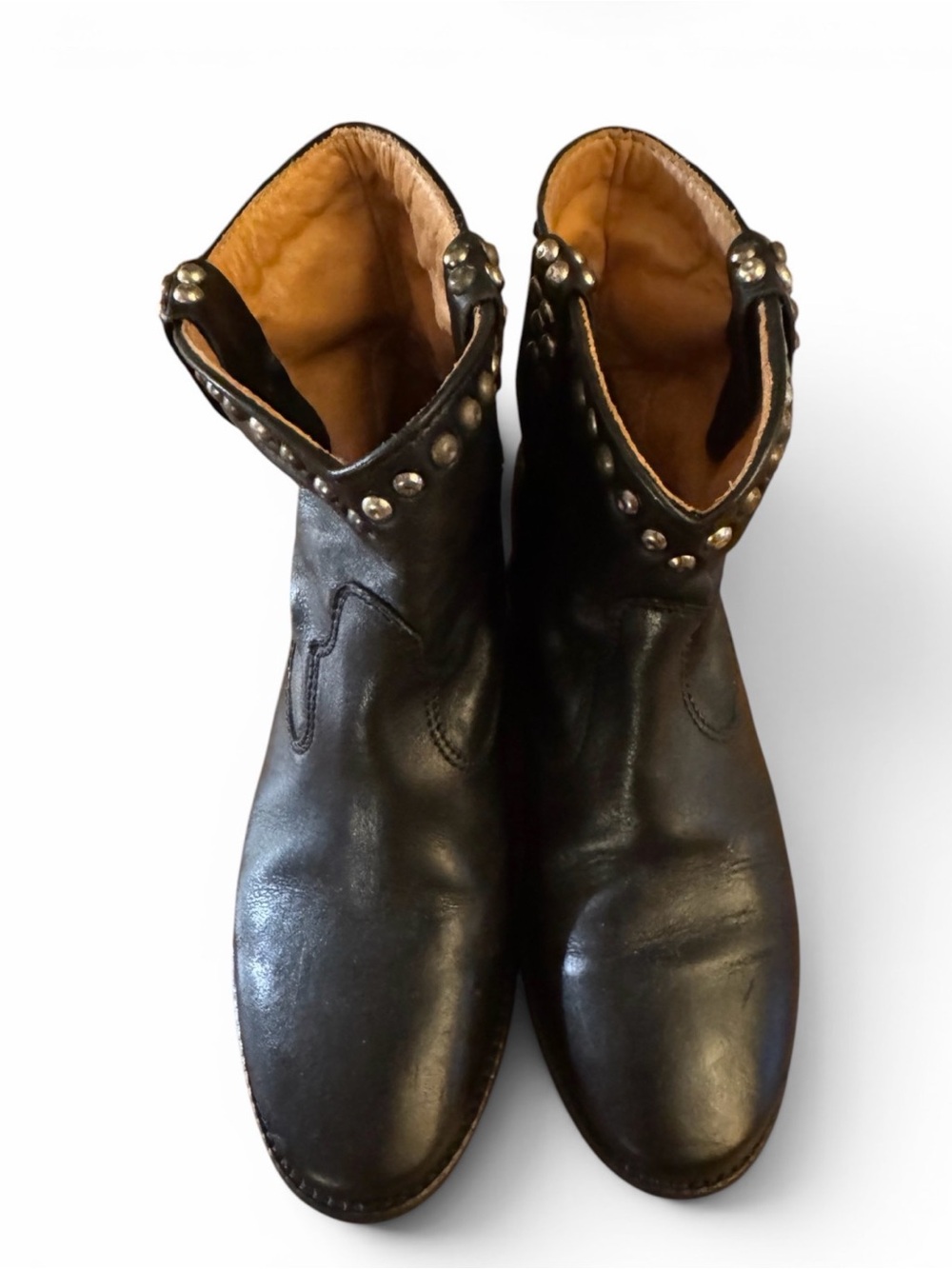 Isabel Marant studded Black Leather Crisi Ankle Boots